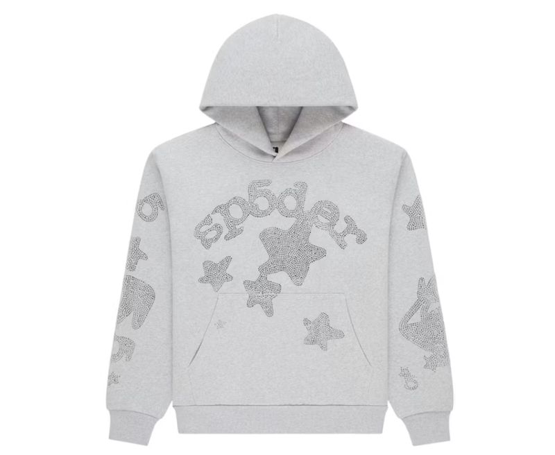 RHINESTONE BELUGA HOODIE