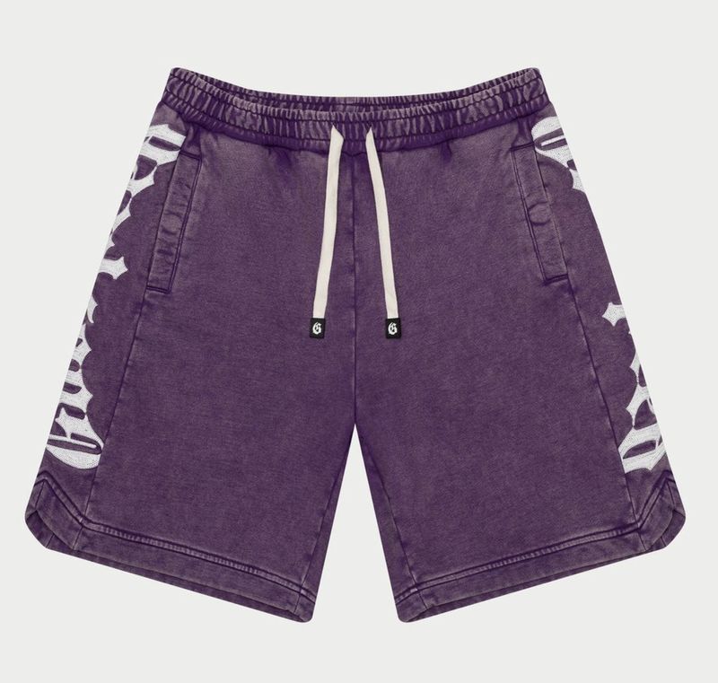 CourtSide Shorts (Grape Wash)