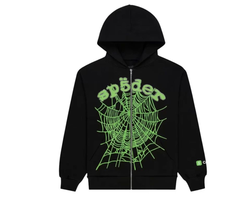 CA$H OG WEB V2 RHINESTONE ZIP HOODIE