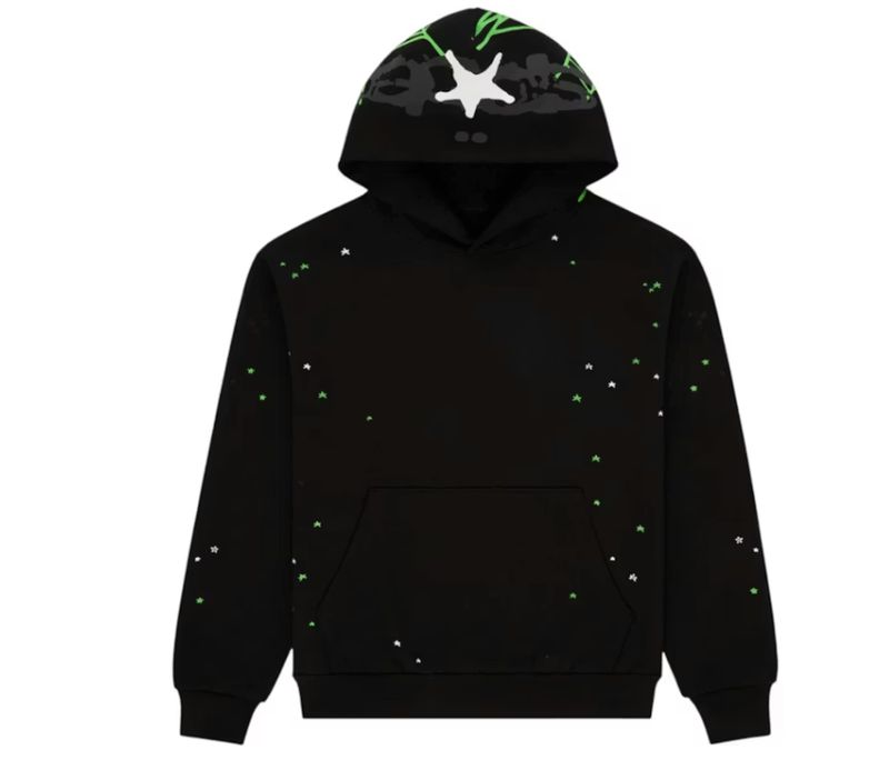 HEAVY WEB HOODIE - BLACK