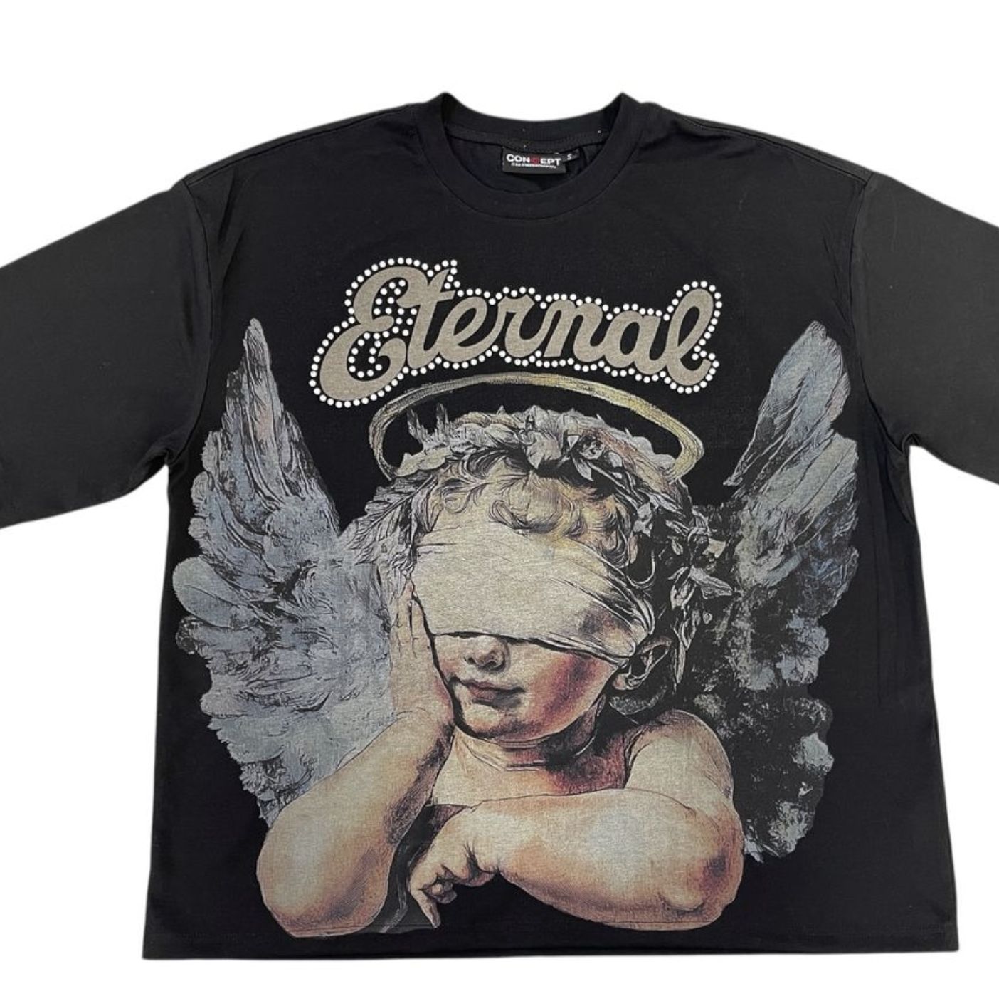 "Eternal" Boxy Tee- Blk