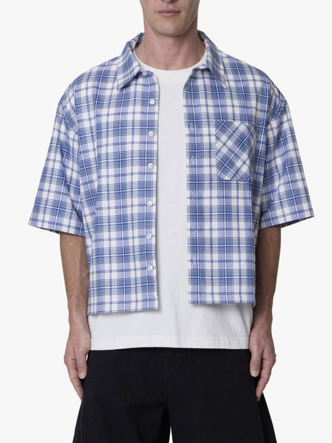 MNML Crop Flannel Shirt