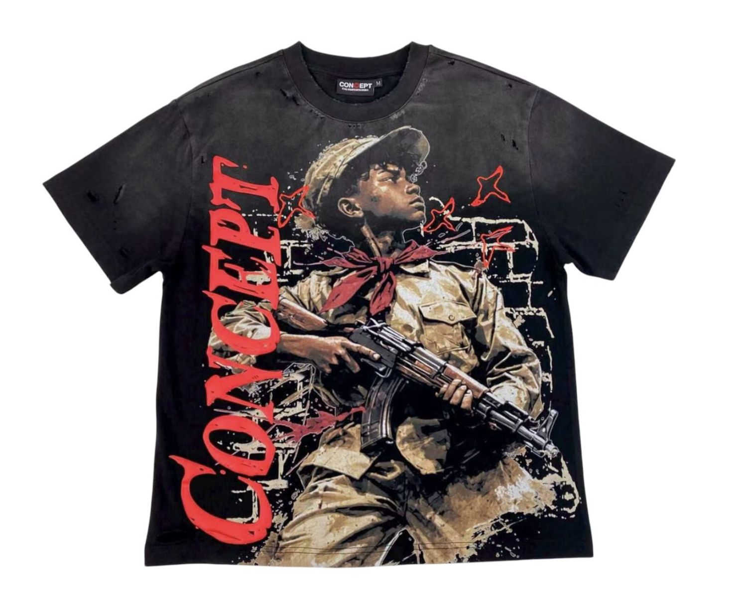 Concept "Soldier" Tee Black Wash