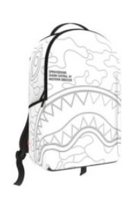 Sprayground Central Camo White Backpack