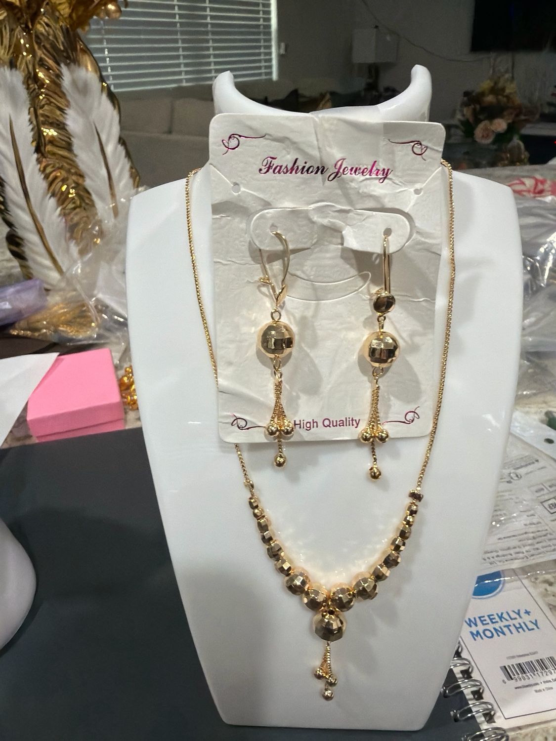 Fashion Jewelry Necklace And Earring SKU 0033