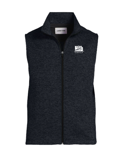 Unisex Sweater Fleece Zip Front Vest