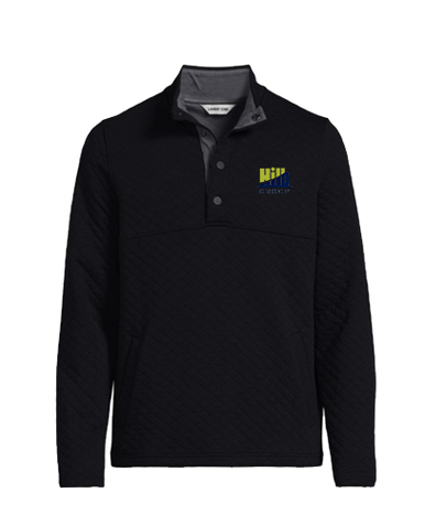 Unisex Quilted Snapneck Pullover