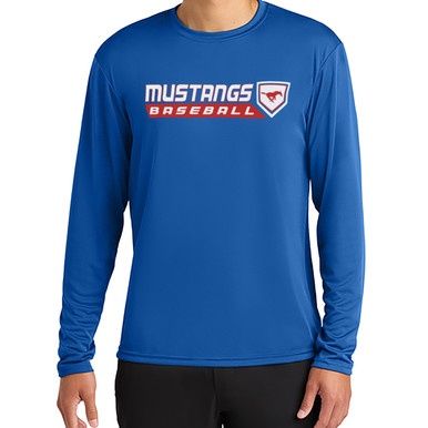 Mustangs Peformance Long Sleeve tee NEW LOGO !!
