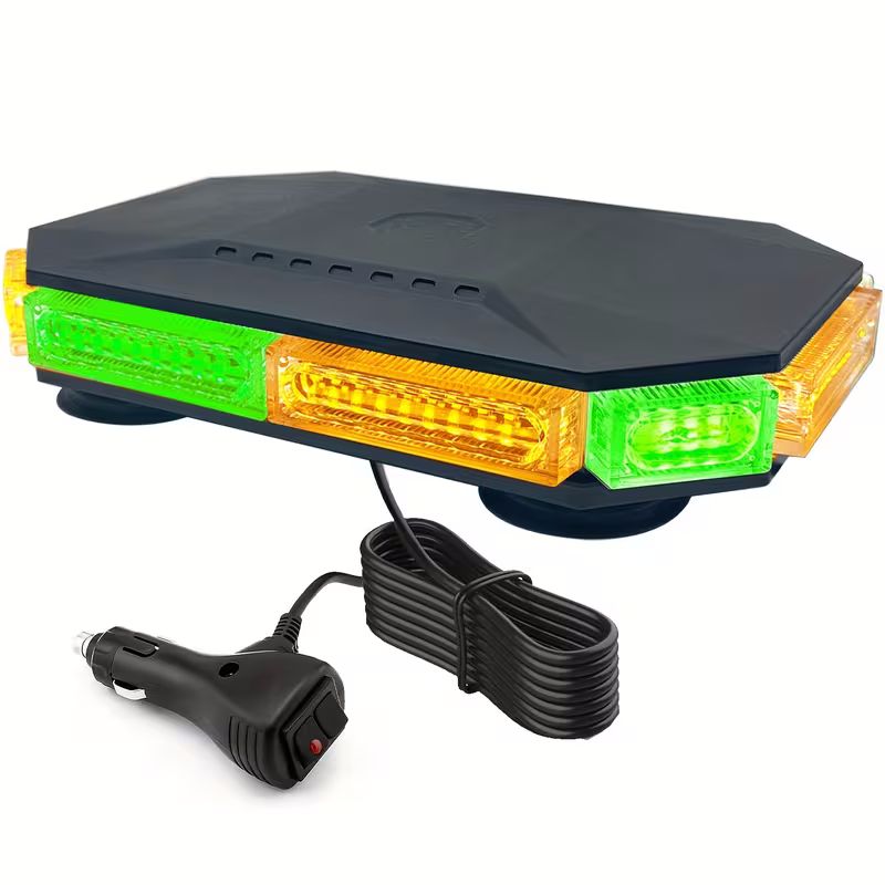 GREEN AMBER VALUE PLUS MINI LIGHT BAR