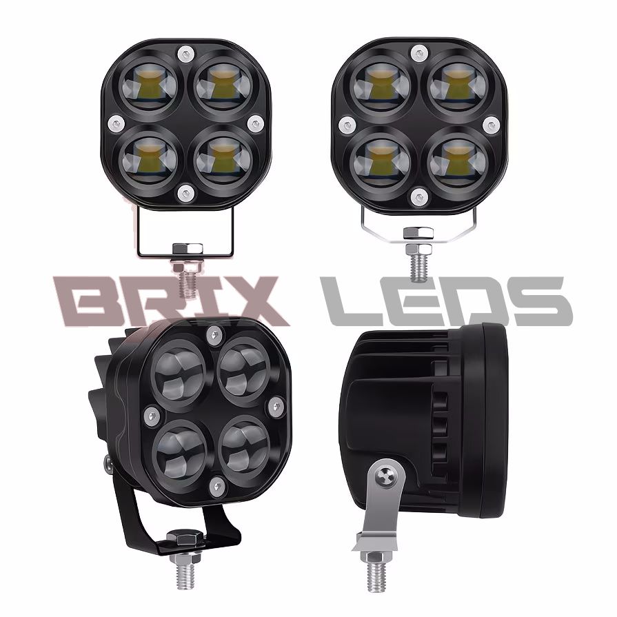 BRIX HYPER DUAL COLOR 80W 3X3 AMBER WHITE "PAIR"