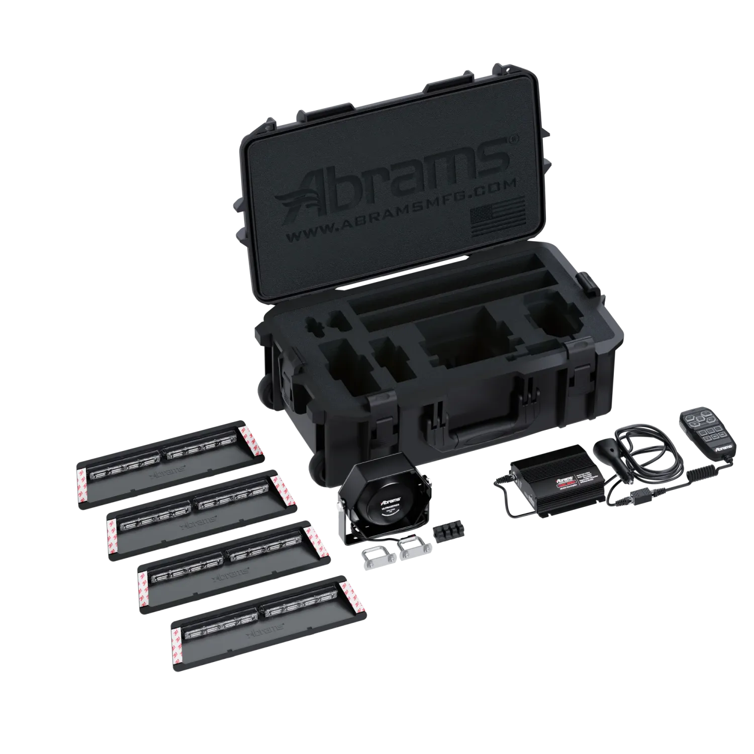 Abrams Covert Portable Lights &amp; Sirens System Quadra Series