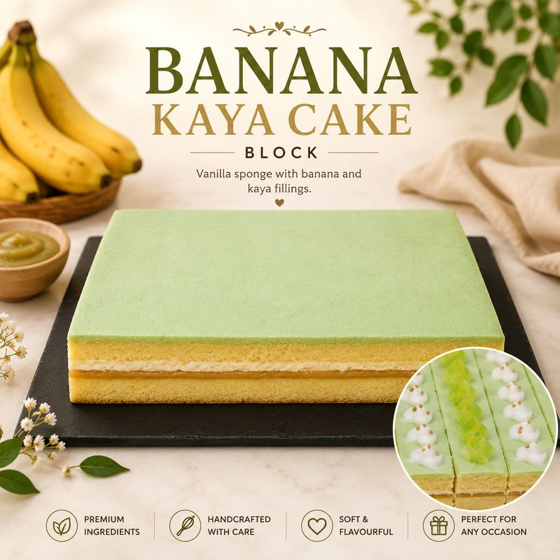 Banana Kaya Cake Block