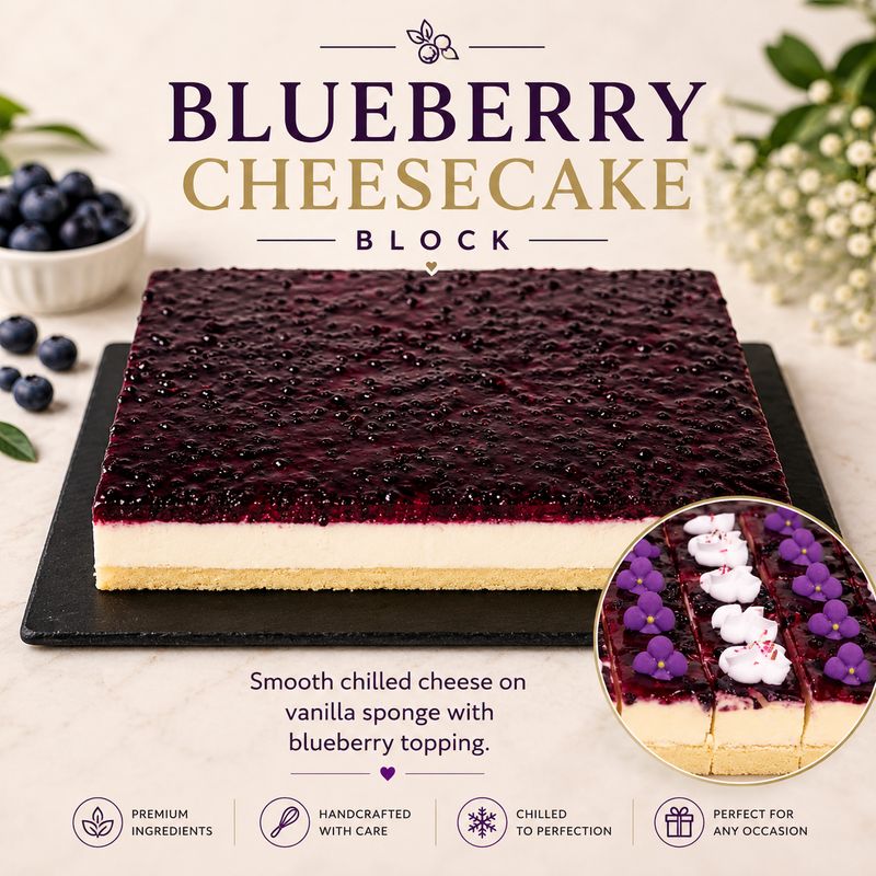 Blueberry Cheesecake Block