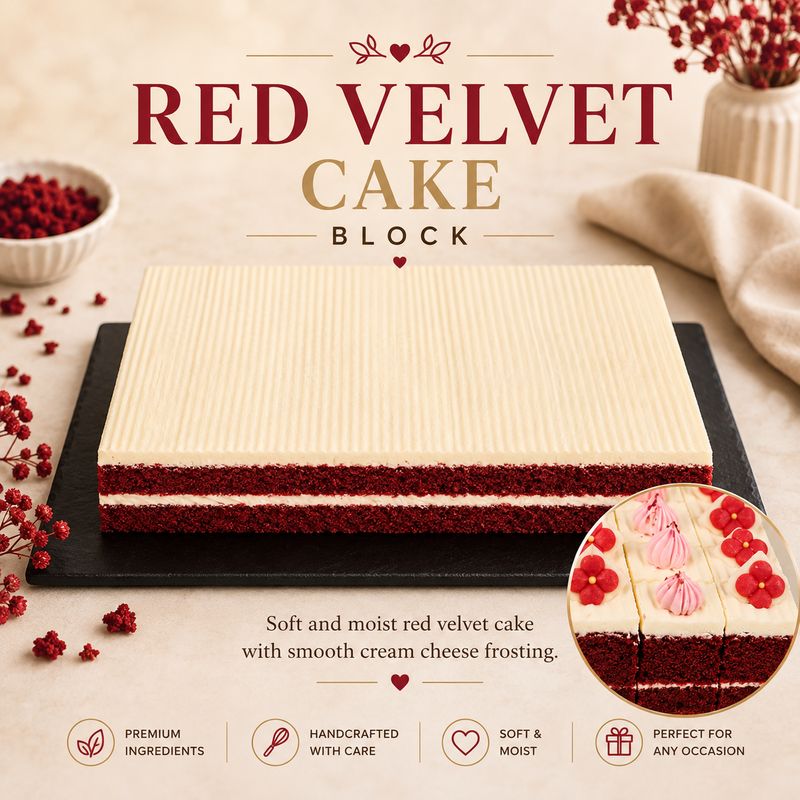 Red Velvet Cake Block