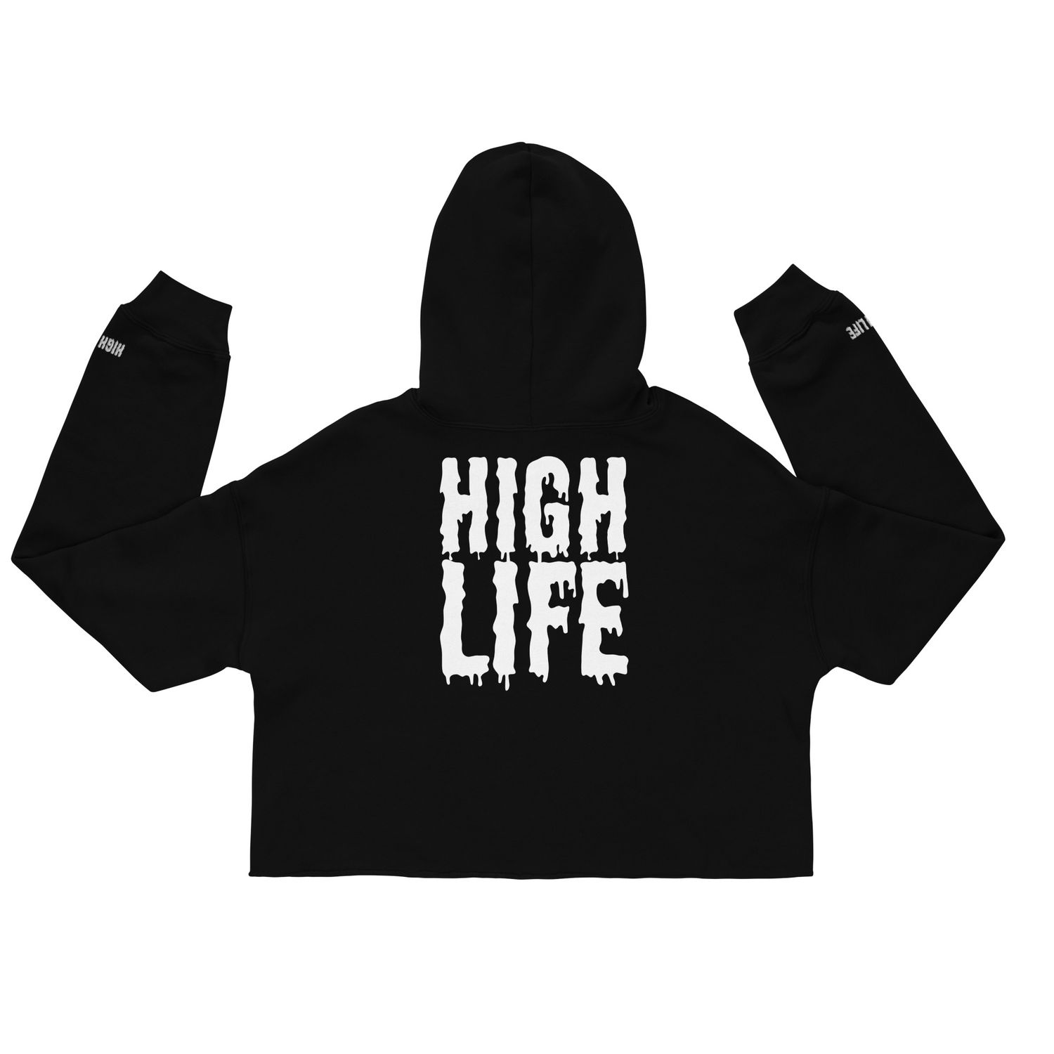 421Streetware // HIGH LIFE Cropped Fleece Hoodie