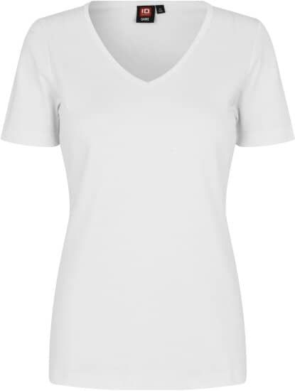 Interlock T-Shirt mit V-Ausschnitt