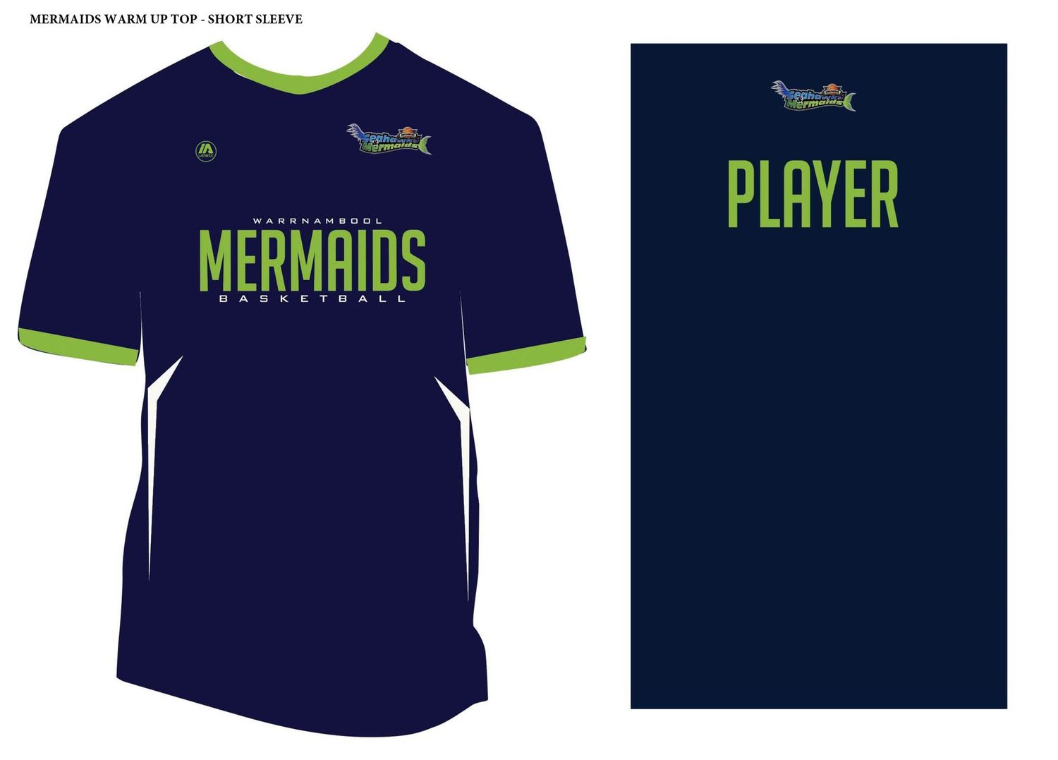 MERMAIDS WARM UP TOP - SHORT SLEEVE