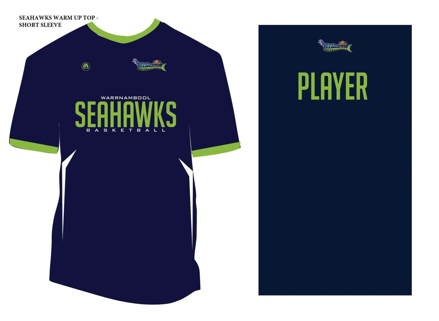 SEAHAWKS WARM UP TOP- SHORT SLEEVE