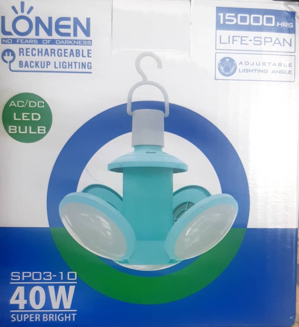Rechargeable Backup Lighting - AC/DC (Screw Head) Led Bulb