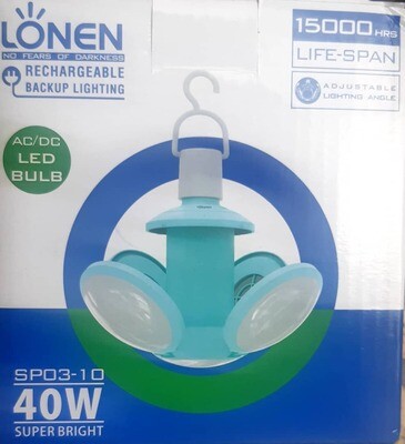 Rechargeable Backup Lighting - AC/DC (Screw Head) Led Bulb
