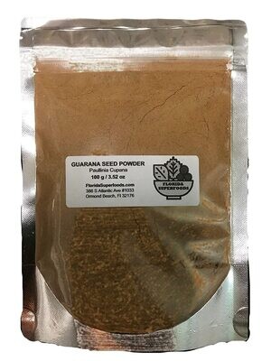 Guarana Seed Powder Herbs from East Coast Superfoods 100 g / 3.52 oz