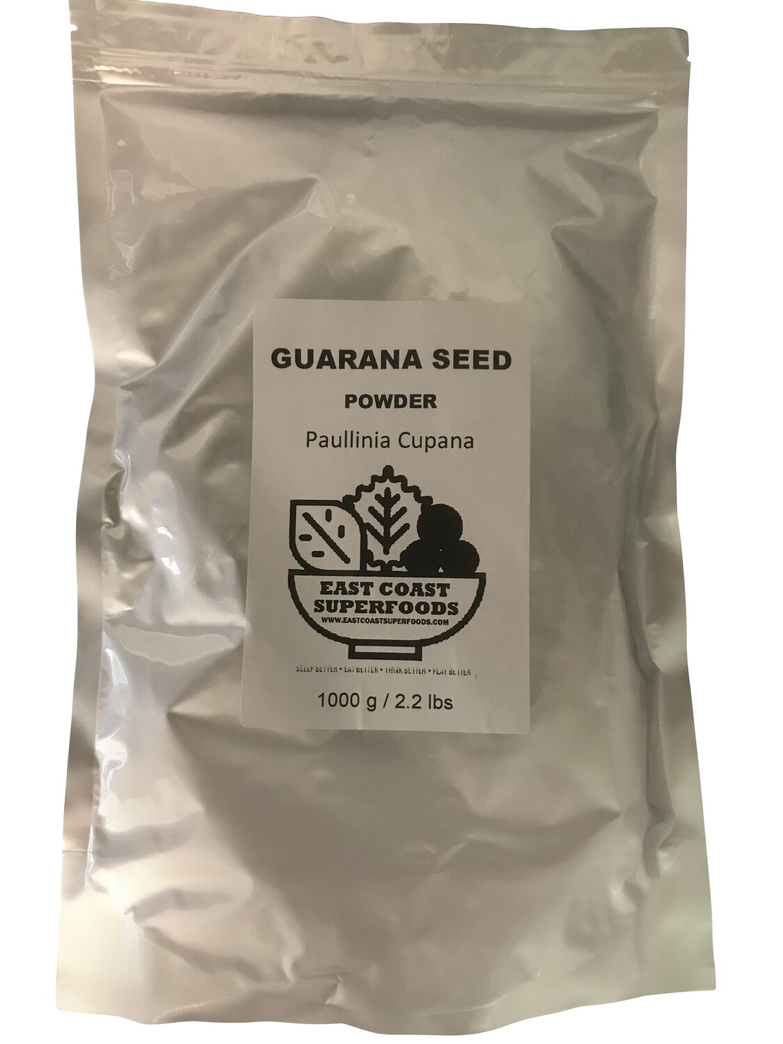 Guarana Seed Powder from East Coast Superfoods 1000 g / 2.2 lbs