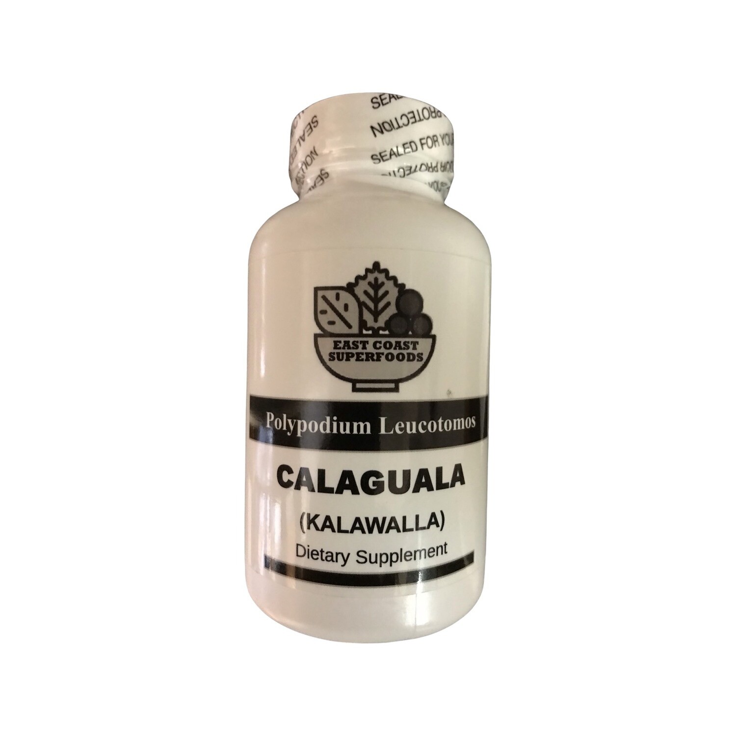 Calaguala 500 mg 100 Capsules (Kalawalla) Polypodium Leucotomos from East Coast Superfoods