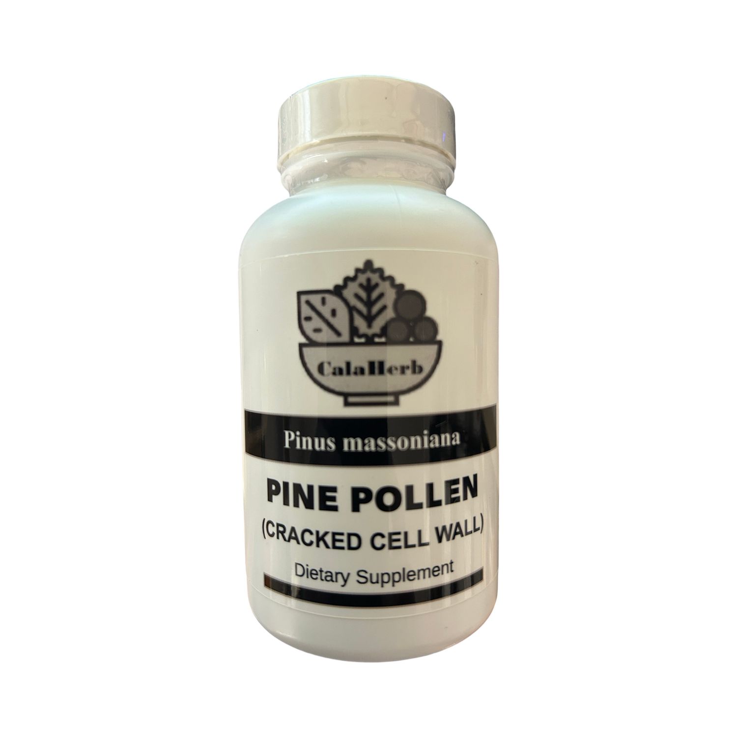 Pine Pollen 500 mg 100 Capsules (Cracked Cell Wall) Pinus Massoniana from East Coast Superfoods