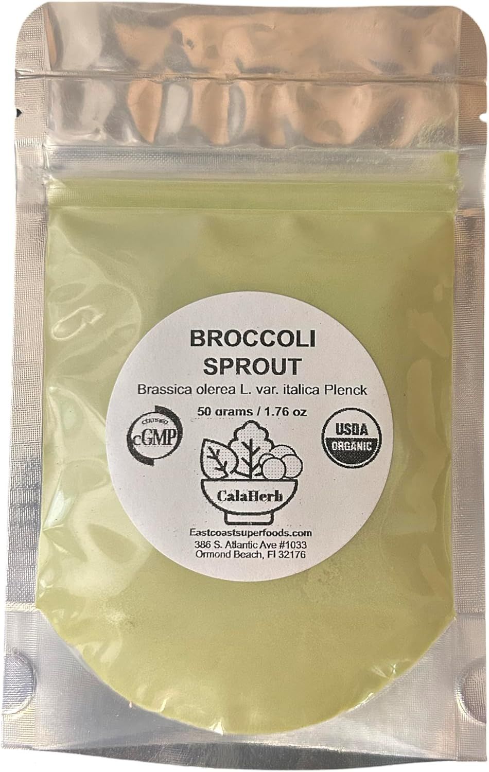 Organic Broccoli Sprout Powder 50 g / 1.76 oz