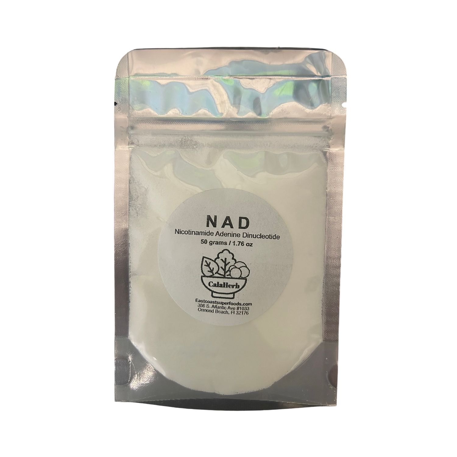 NAD Powder - Nicotinamide Adenine Dinucleotide 500mg per Serving 50 g / 1.76 oz