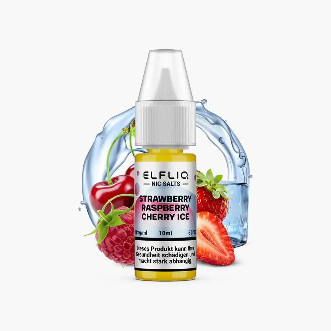 ELFLIQ Nic Salts – Strawberry Raspberry Cherry Ice (Jagoda Malina Trešnja Led) by Elf Bar