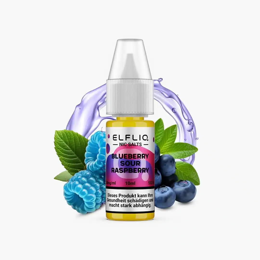 ELFLIQ Nic Salts – Blueberry Sour Raspberry (Borovnica Kisela Malina) by Elf Bar
