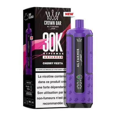 Al Fakher Crown Bar 30K Hypermax Advanced – Cherry Fiesta