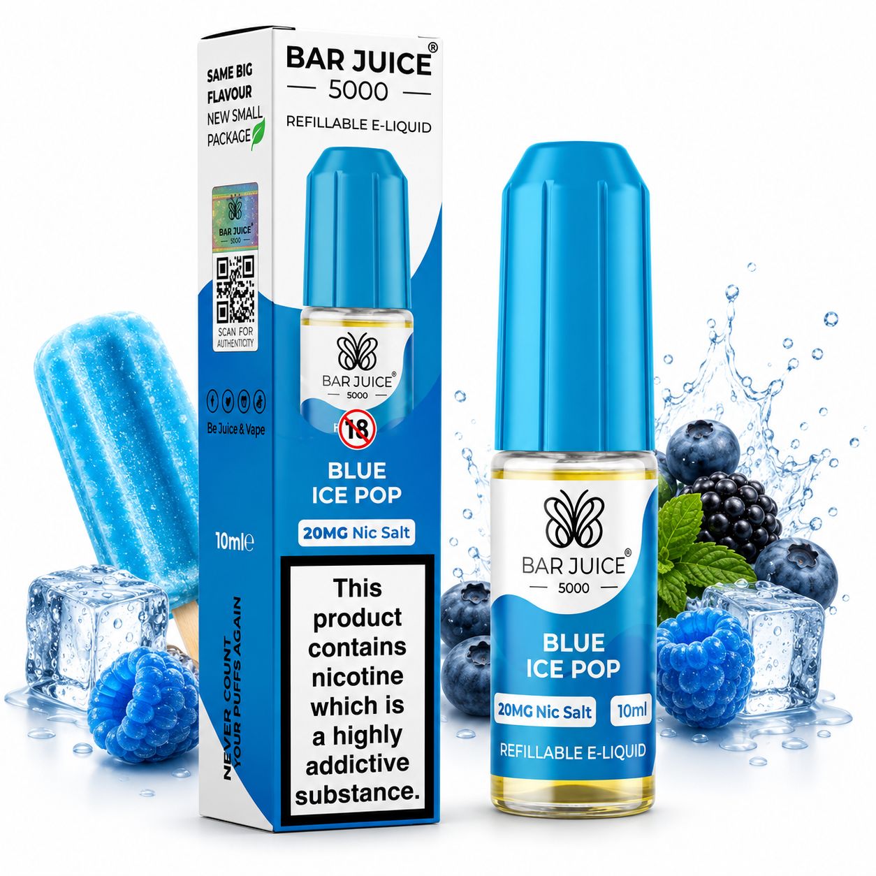 Bar Juice 5000 Blue ice pop