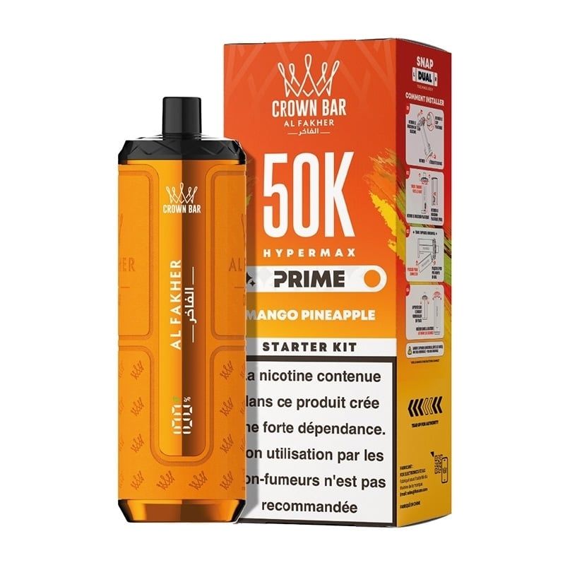Al Fakher Crown Bar 50K Hypermax Prime –Mango Pineapple 