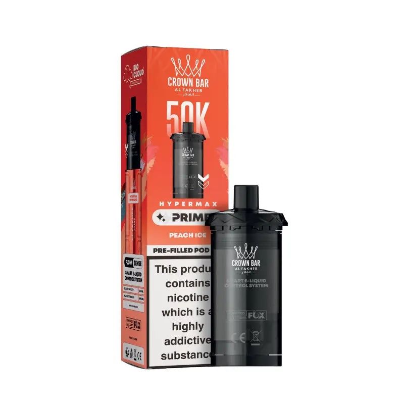 Al Fakher Crown Bar 50K Hypermax Prime Peach Ice Zamjenski Ketridž