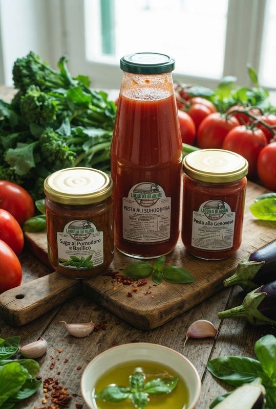 Sugo Semplici a Base di Pomodoro di Calabria  -  Azienda Familiare Oliveto - Calabria - Castrovillari 