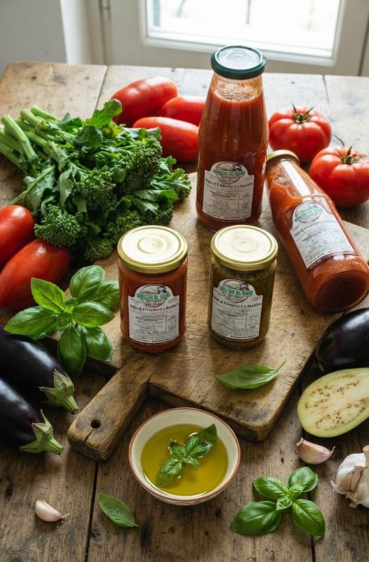 Sugo Artigianale a Base di Pesce  -  Azienda Familiare Oliveto - Calabria - Castrovillari 