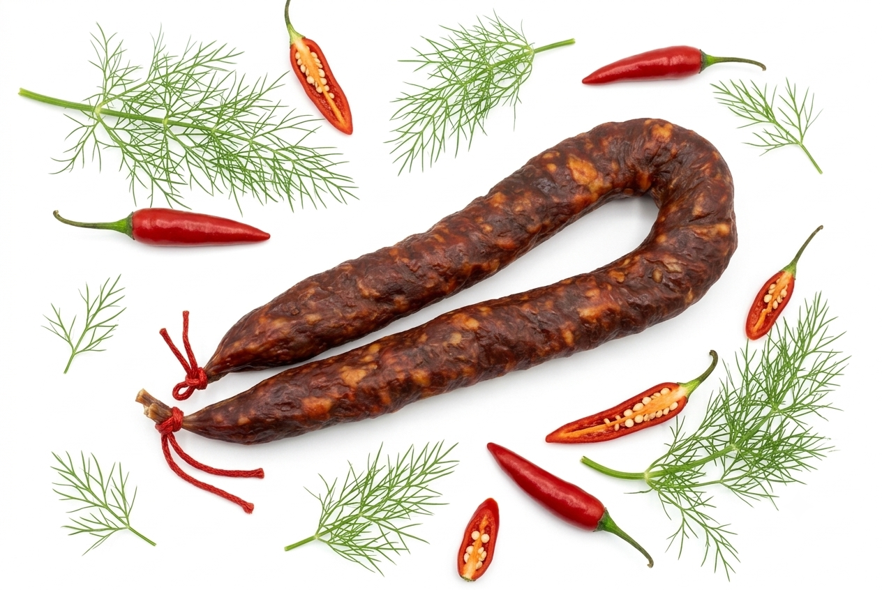 Salsiccia Stagionata Calabrese - Piccante con Finocchio