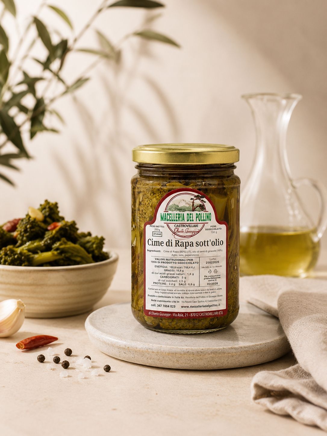 Cime di Rapa Sott'olio Artigianali