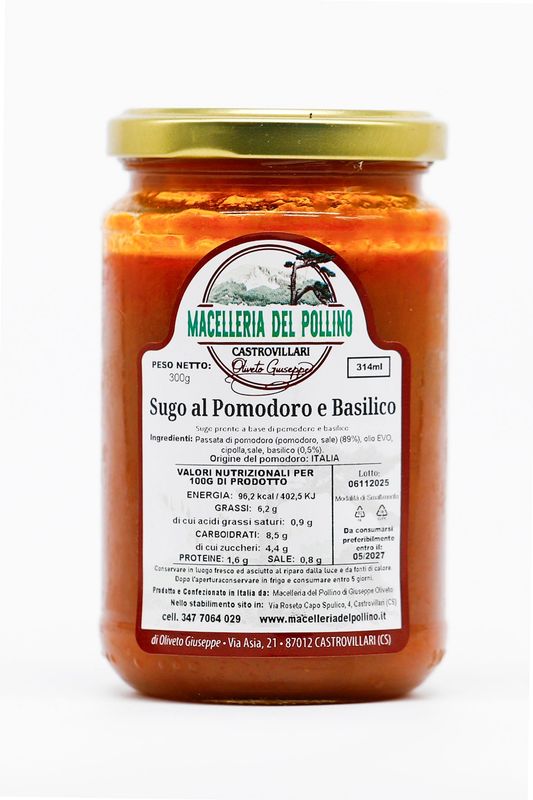Sugo al pomodoro e basilico