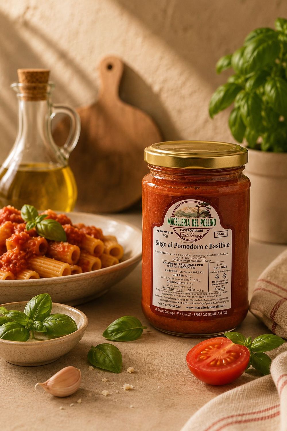 Sugo al pomodoro e basilico