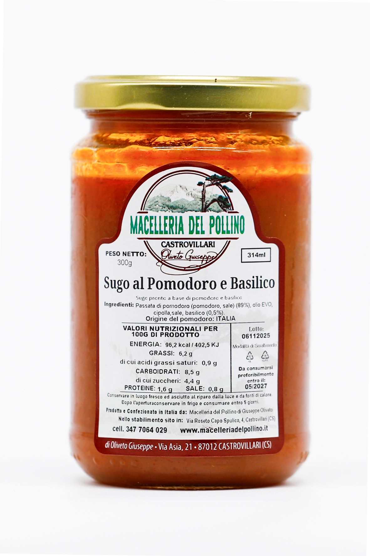 Sugo al pomodoro e basilico