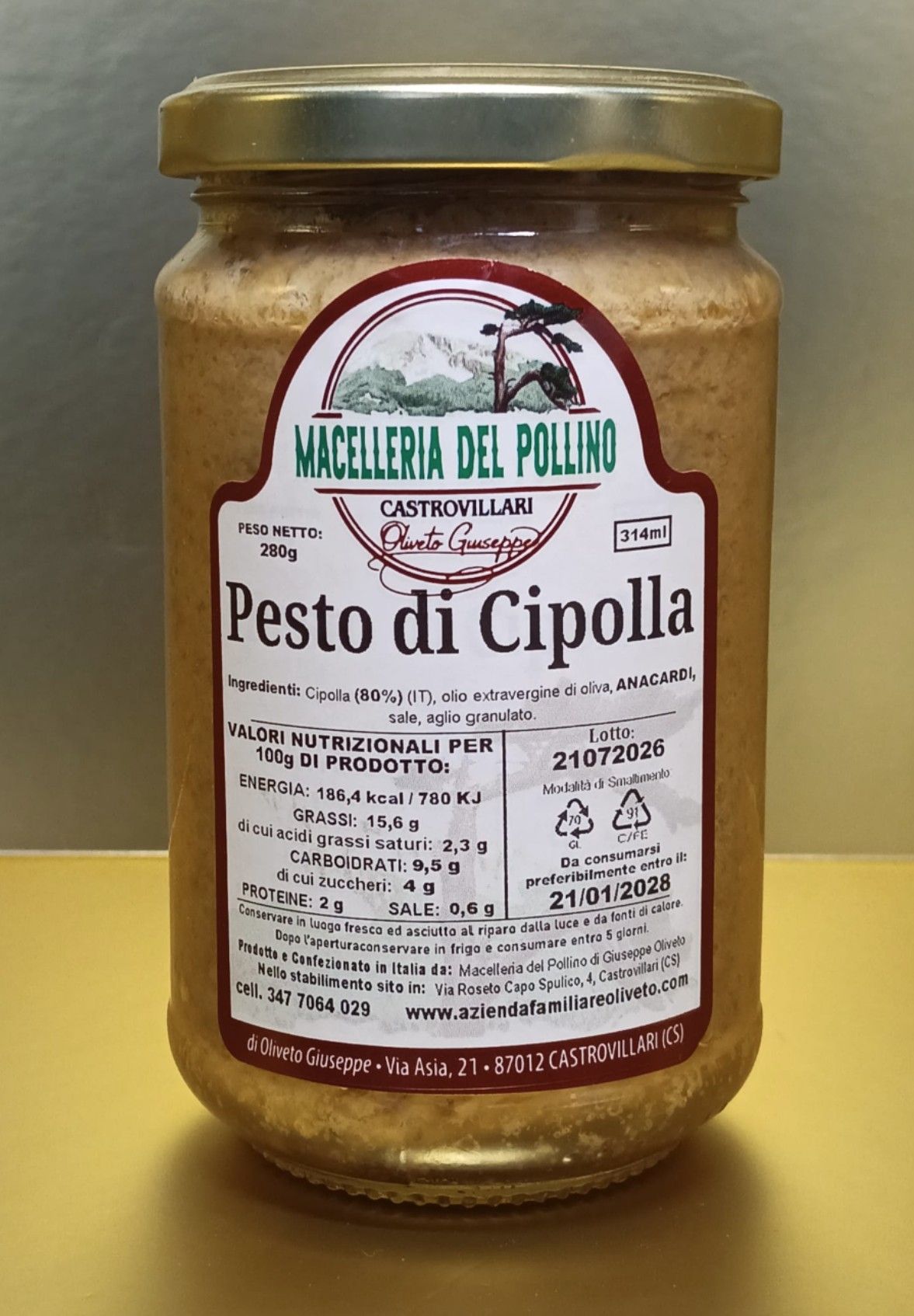 Pesto di Cipolla da 314ml