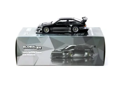 Tarmac Toyota Sprinter Trueno AE86 Widebody Black/Grey Jonsibal Designworks