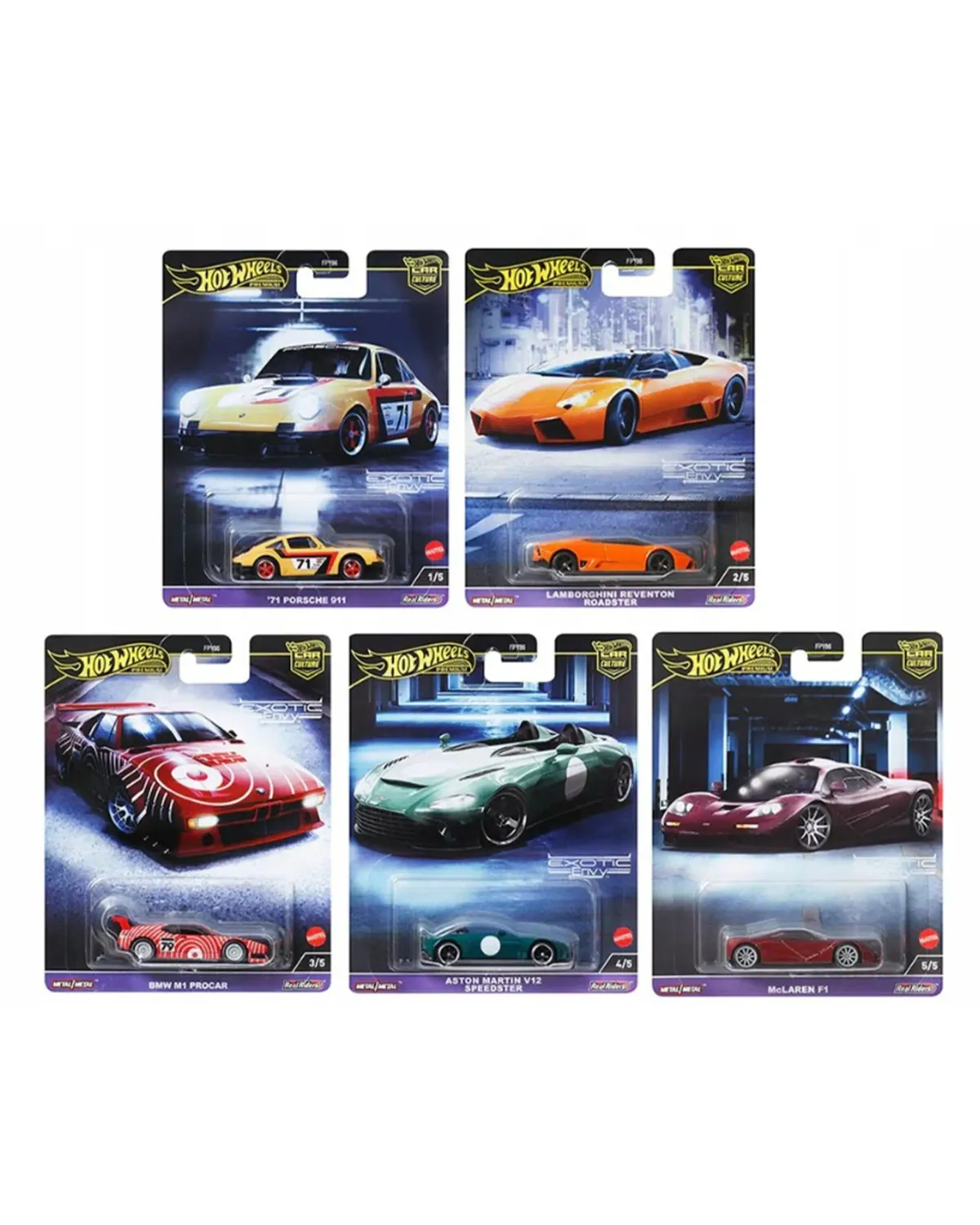 Hot Wheels Car Culture ​Exotic Envy 2024 Set