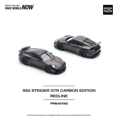 Pop Race Porsche 992 Stinger GTR Carbon Edition Red Line