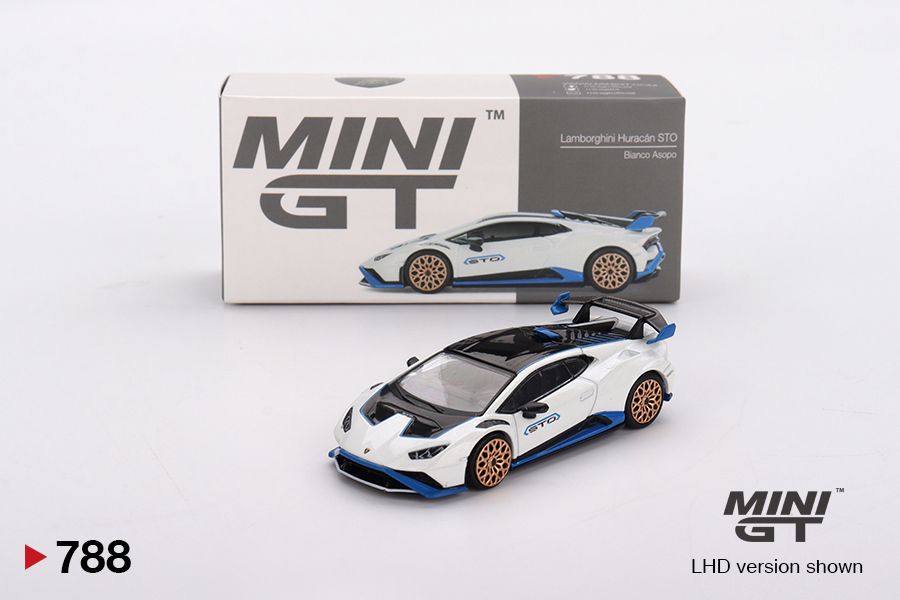 Mini GT Lamborghini Huracán STO Bianco Asopo