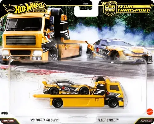Hot Wheels Team Transport '20 Toyota GR Supra &amp; Fleet Street
