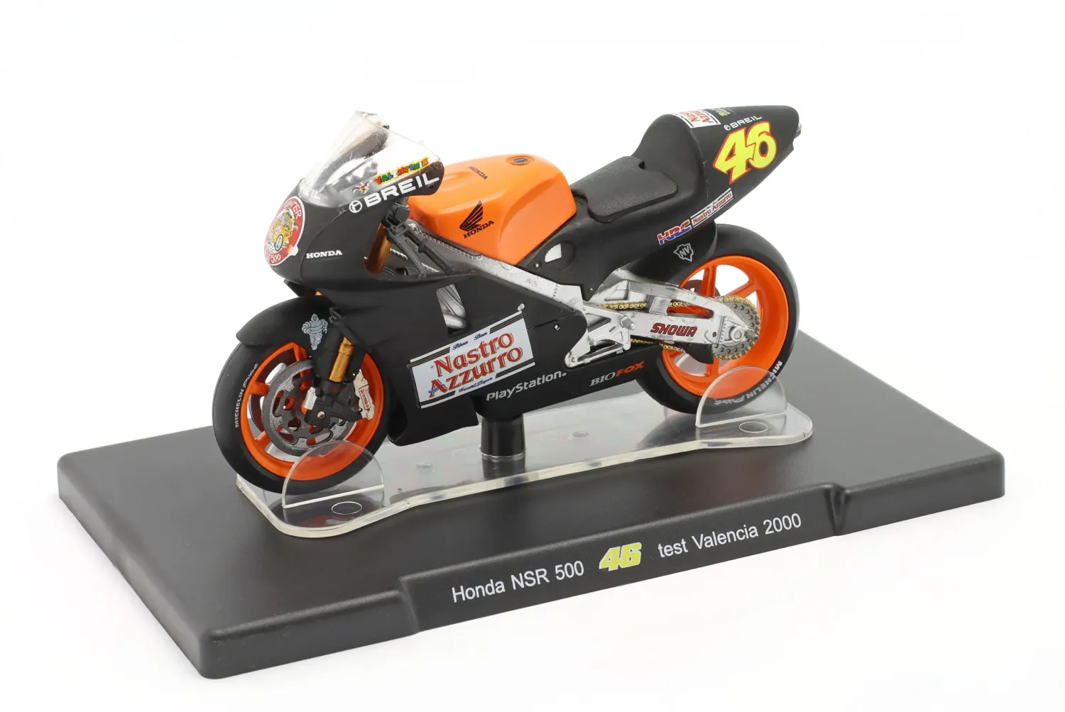 Altaya Honda NSR 500 #46 test Valencia 2000 Valentino Rossi